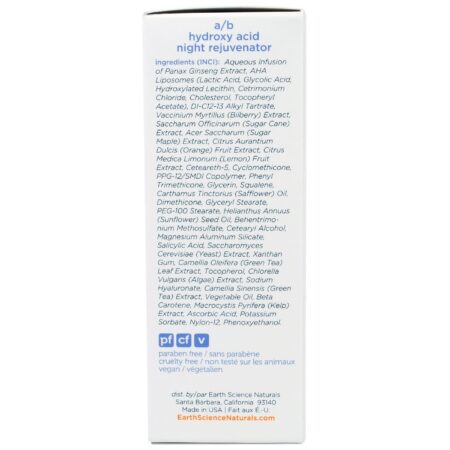 Earth Science, AB Ácido Hidroxi Rejuvenecedor Noturno - 30 ml (1 fl oz) - Image 2