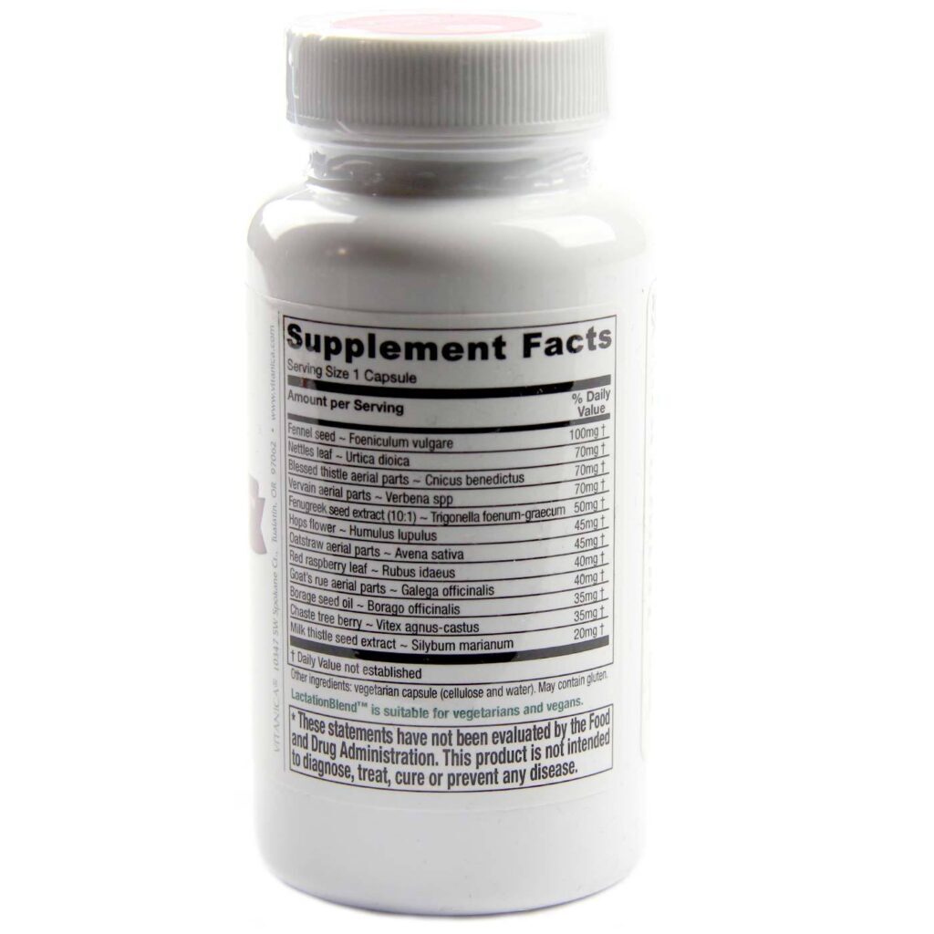 Vitanica Lactation Blend Suporte Amamentação 60 Cápsulas Vegetarianas - Imagem 2