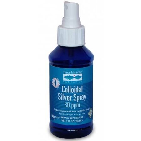 Trace Minerals Research Colloidal Silver Spray 30 PPM - 4 oz