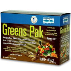 Trace Minerals Research Greens Pak Sabor Chocolate - 30 Pacotes de Nutrição Completa