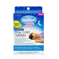 Hyland's Bebê Resfriados Noturnos 125 Tabletes - Alívio para Noites Tranquilas