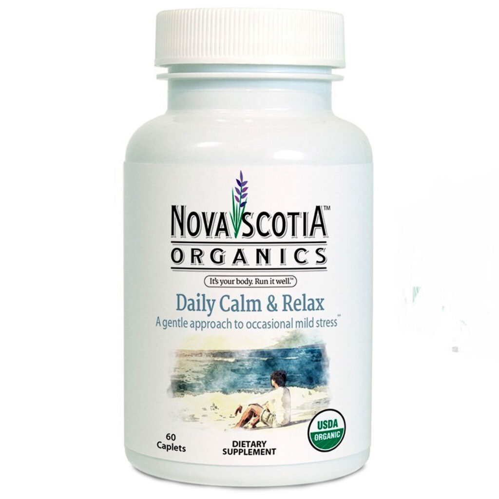 Nova Scotia Orgânicos Daily Calm and Relax - 60 Cápsulas: Bem-Estar e Relaxamento Natural