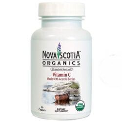 Vitamina C Orgânica Nova Scotia 130 mg - 30 Cápsulas para Imunidade e Saúde