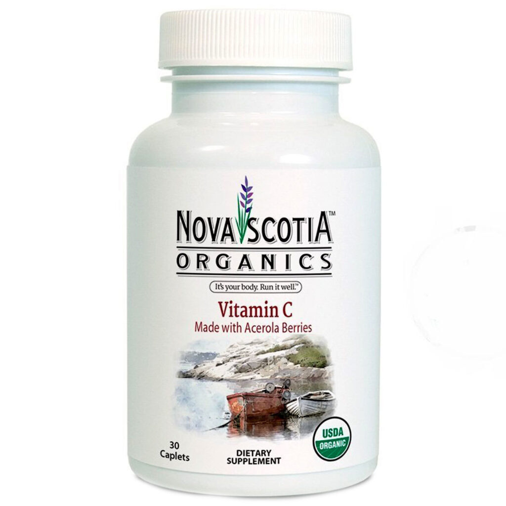 Vitamina C Orgânica Nova Scotia 130 mg - 30 Cápsulas para Imunidade e Saúde