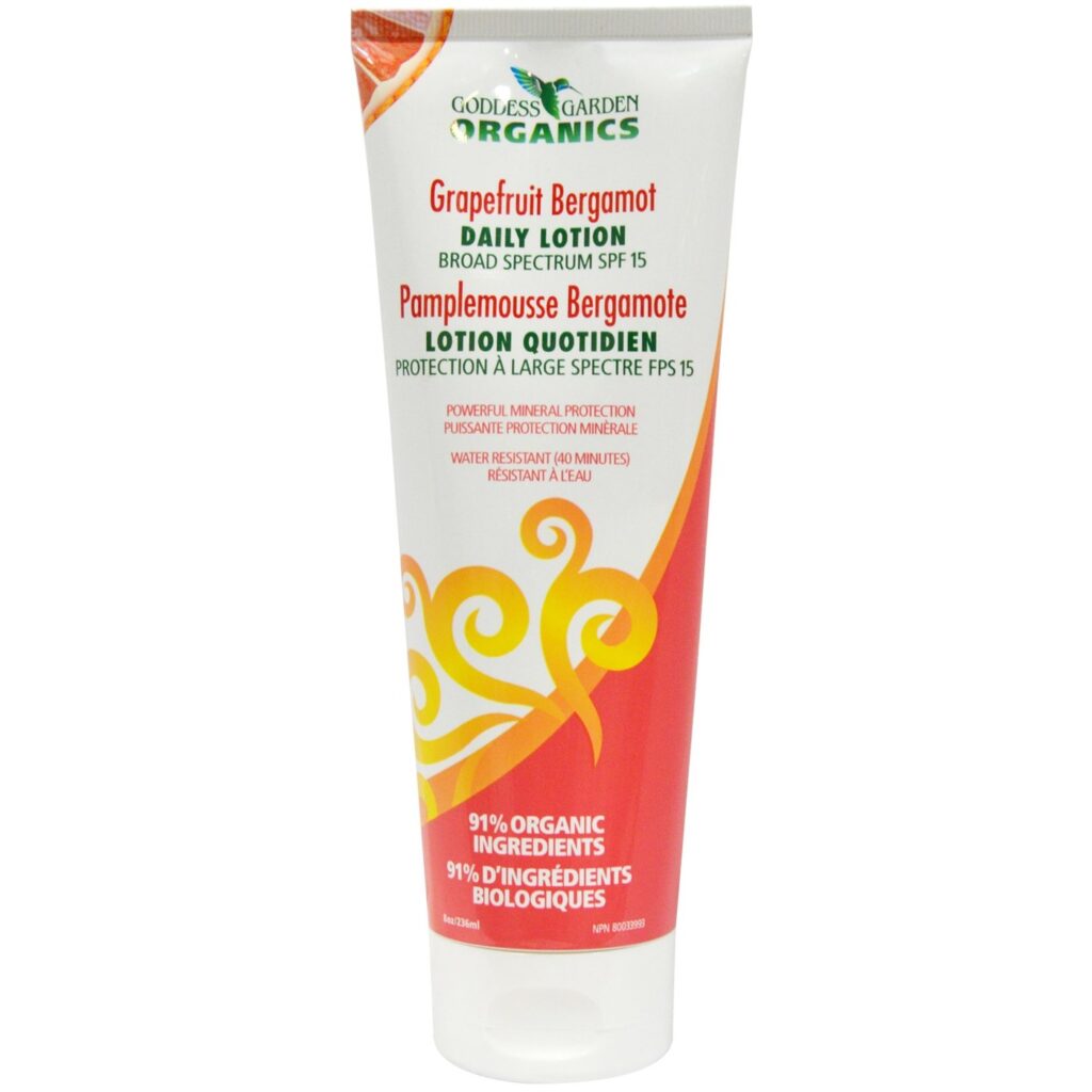 Loção Diária Goddess Garden Toranja Bergamota FPS 15 - 227g