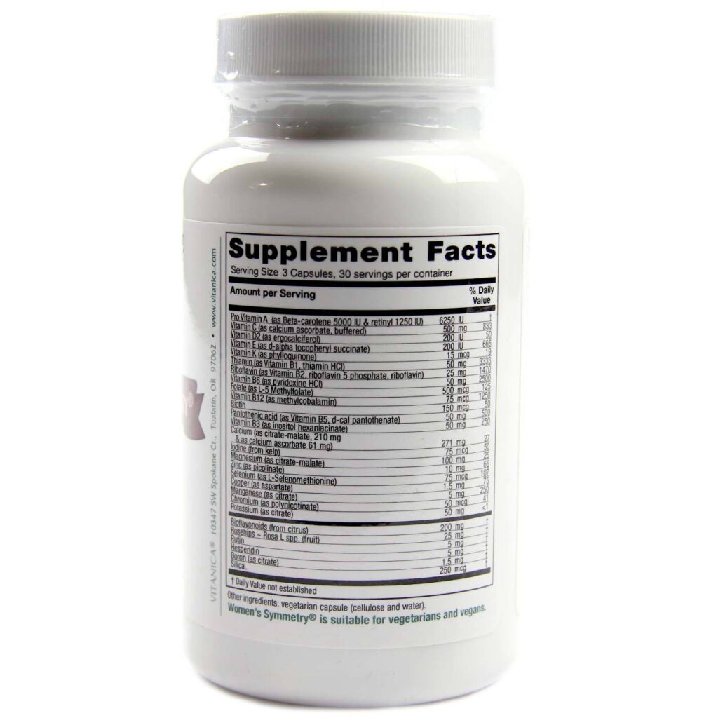 Vitanica Women's Symmetry Multivitamínico Feminino - 90 Cápsulas Vegetarianas - Imagem 2