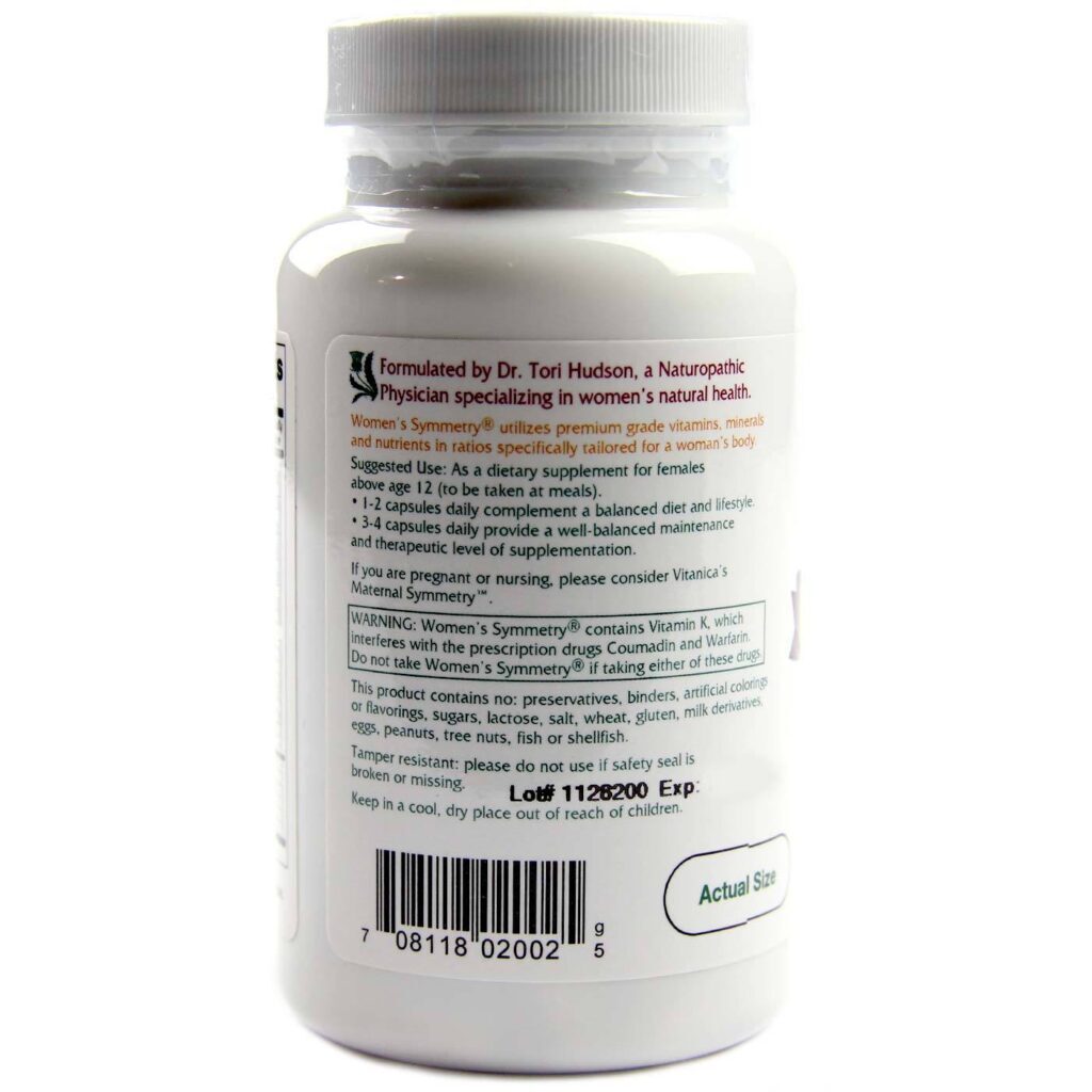 Vitanica Women's Symmetry Multivitamínico Feminino - 90 Cápsulas Vegetarianas - Imagem 3