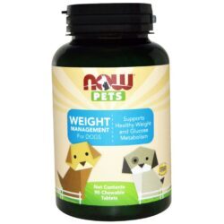 Now Foods Weight Management for Dogs 90 Tabletes Mastigáveis: Controle de Peso Cão