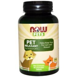Now Foods Relaxante para Cães e Gatos - 90 Comprimidos Mastigáveis