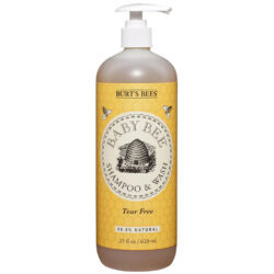 Burt's Bees Bebê Bee Xampu e Lavagem Original 21 fl oz (621ml) - Limpeza Suave e Natural para o seu Bebê