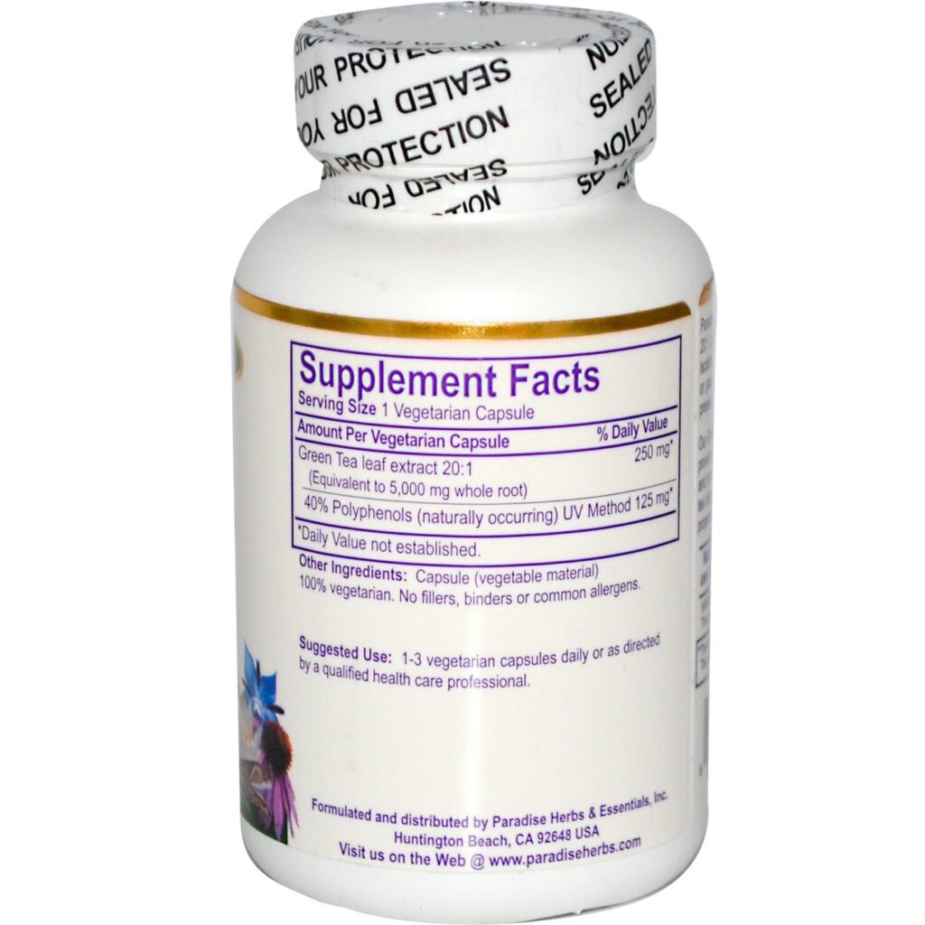 Chá Verde Paradise Ervas Yellow Mountain - 60 Cápsulas Vegetarianas - Imagem 2