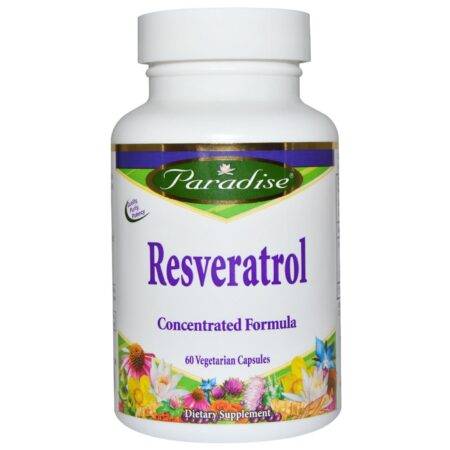 Paradise Herbs, Resveratrol - 60 Cápsulas Vegetarianas