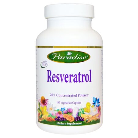 Paradise Herbs, Resveratrol - 180 Cápsulas Vegetarianas