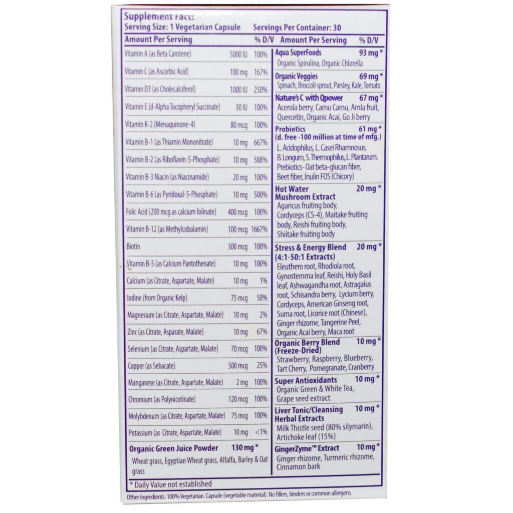 Paradise Ervas Earth's Blend Superfood Multivitamínico 30 Cápsulas Veganas - Imagem 2