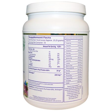 Paradise Ervas Pea Proteína, Sem sabor - 16 oz - Image 2