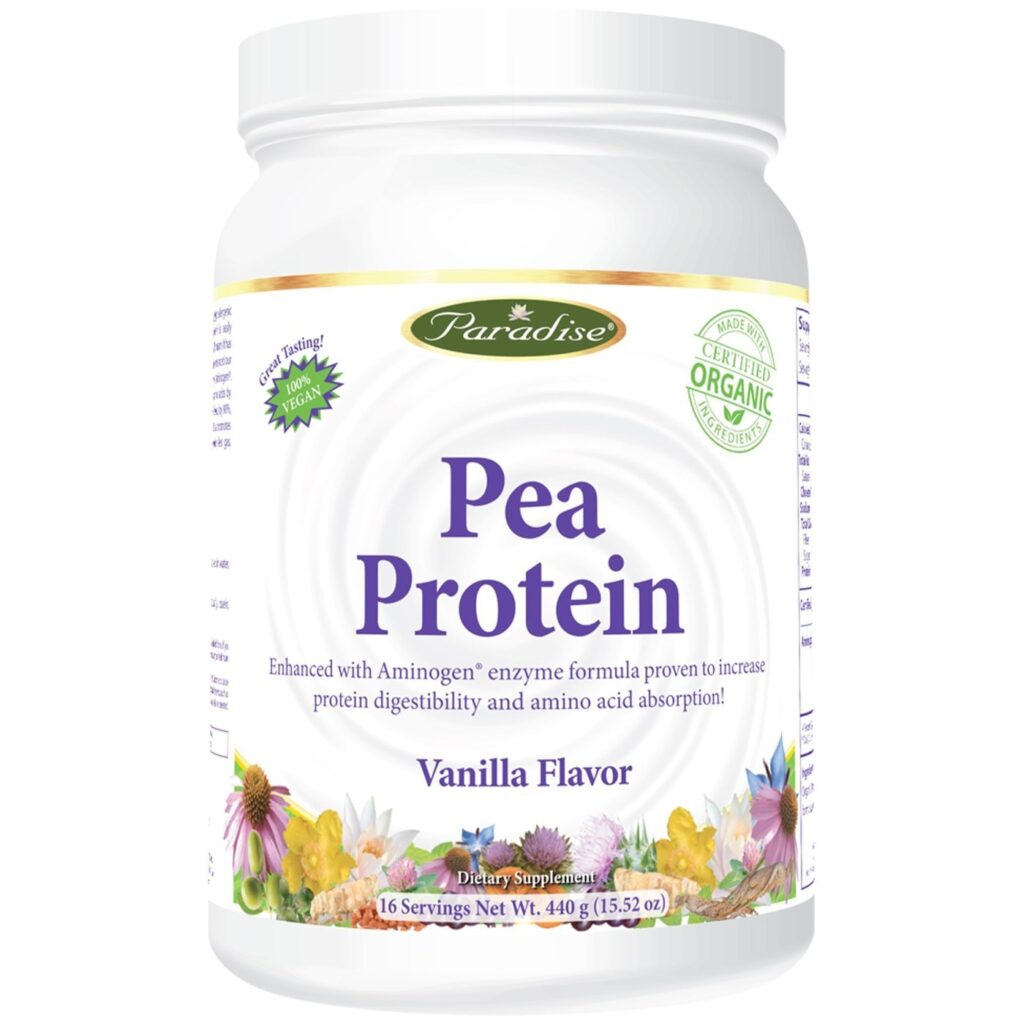 Paradise Ervas Pea Proteína, Baunilha - 440g (15.52 oz)