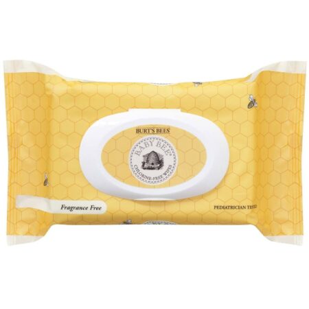 Burt's Bees, Baby Bee® Wipes (lenços umedecidos) sem fragrância - 72 unidades