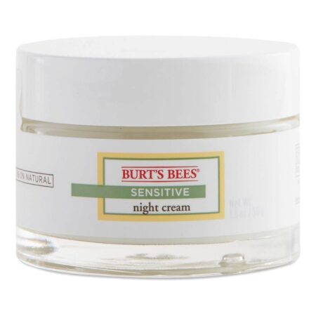 Burt's Bees, Creme Noturno Sensível - 1.8 oz (50g)