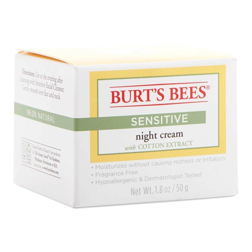 Burt's Bees Creme Noturno Sensível 50g: Hidratação Reparadora para Pele Delicada - Imagem 2