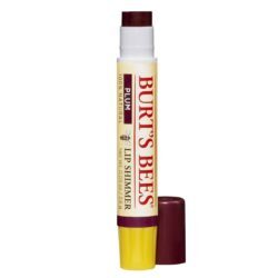 Burt's Bees Lip Shimmer Gloss Labial Ameixa - Brilho Natural e Hidratação Intensa 2,6g