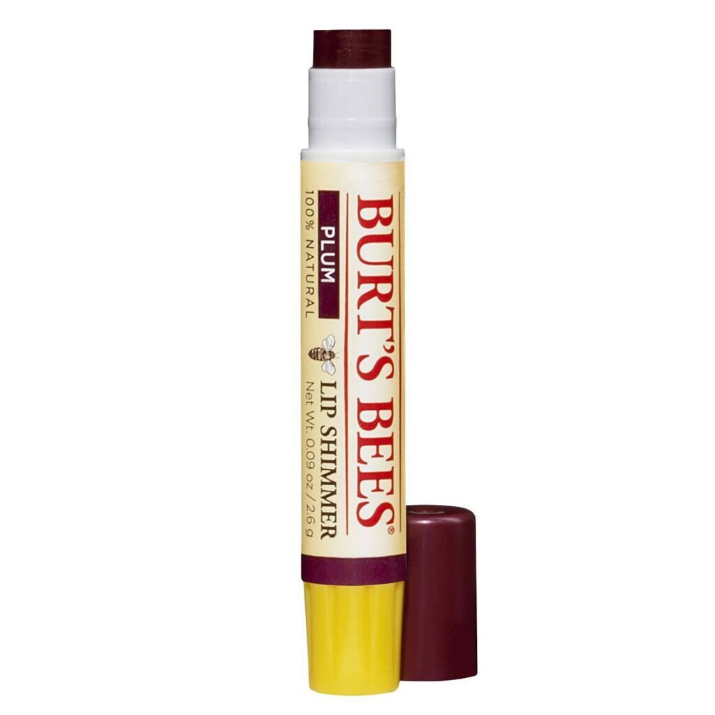 Burt's Bees Lip Shimmer Gloss Labial Ameixa - Brilho Natural e Hidratação Intensa 2,6g
