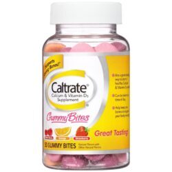 Caltrate Gomas de Mastigar Sabor Cereja - 50 Gomas para Ossos Fortes