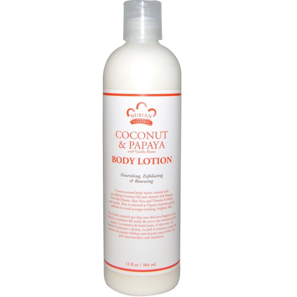 Nubian Heritage Hidratante Corporal Coco e Papaia 384ml - Pele Macia e Nutrição Profunda