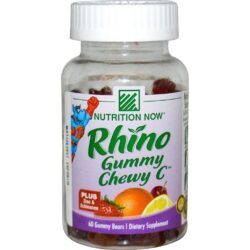 Nutrition Now Rhino Chewy C™ Vitamina C com Equinácea - 60 Ursinhos Mastigáveis