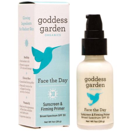 Goddess Garden, Protetor Solar & Primer Firmador Face The Day - 28 g (1 oz)