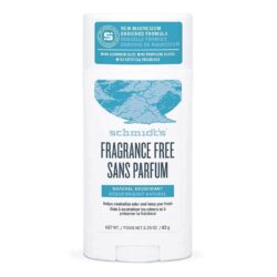 Schmidt's Desodorante Natural Stick Sem Fragrância 92g - Proteção Suave e Eficaz para Pele Sensível