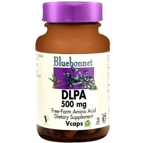 Bluebonnet Nutrition DLPA - 500 mg - 30 Cápsulas Vegetais para Bem-Estar