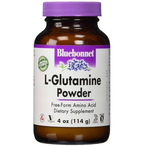 Bluebonnet Nutrition L-Glutamina Powder 113g - Aminoácido Essencial para Recuperação Muscular