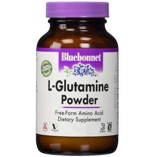 Bluebonnet Nutrition L-Glutamina Pó - 227g: Recuperação Muscular e Saúde Intestinal