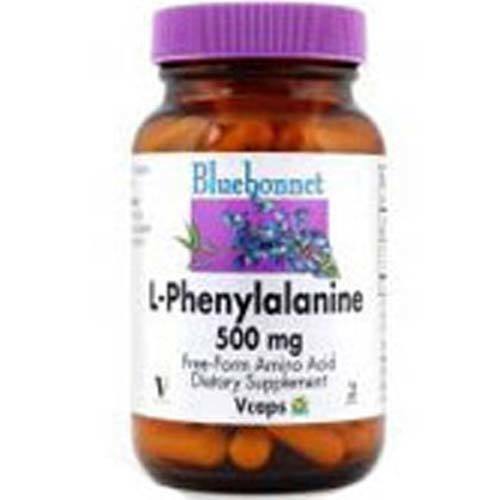 Bluebonnet Nutrition L-Fenilalanina - 500 mg - 30 Cápsulas Vegetais para o Bem-Estar Cognitivo
