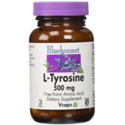 Bluebonnet Nutrition L-Tirosina 500 mg - 100 Cápsulas Veggie para Foco e Energia
