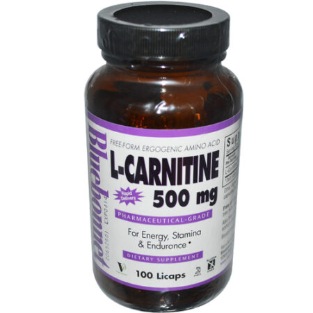 Bluebonnet Nutrition, L-Carnitina 500 mg - 100 Cápsulas Líquidas