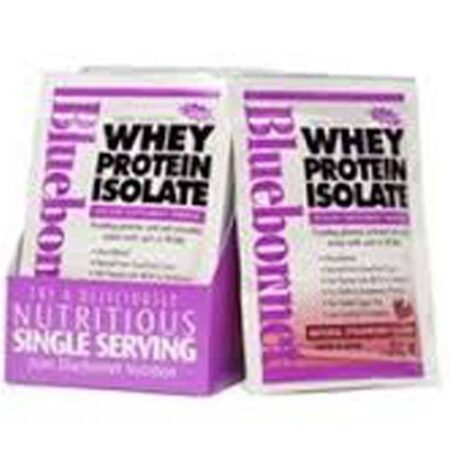 Bluebonnet Nutrition 100% Natural Whey Proteína Isolate Powder, morango - 8 Packets