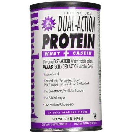 Bluebonnet Nutrition 100% Natural Dual Action Proteína Powder, Original - 1.05 lb