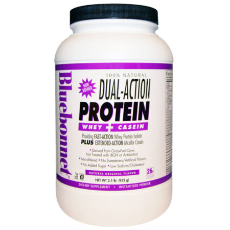 Bluebonnet Nutrition, Proteína Dupla Ação 100% Natural, Original - 952 g (2.1 lbs)