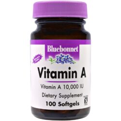 Bluebonnet Nutrition Vitamina A 10.000 UI - 100 Cápsulas Gel Essenciais para Saúde Visual e Imune