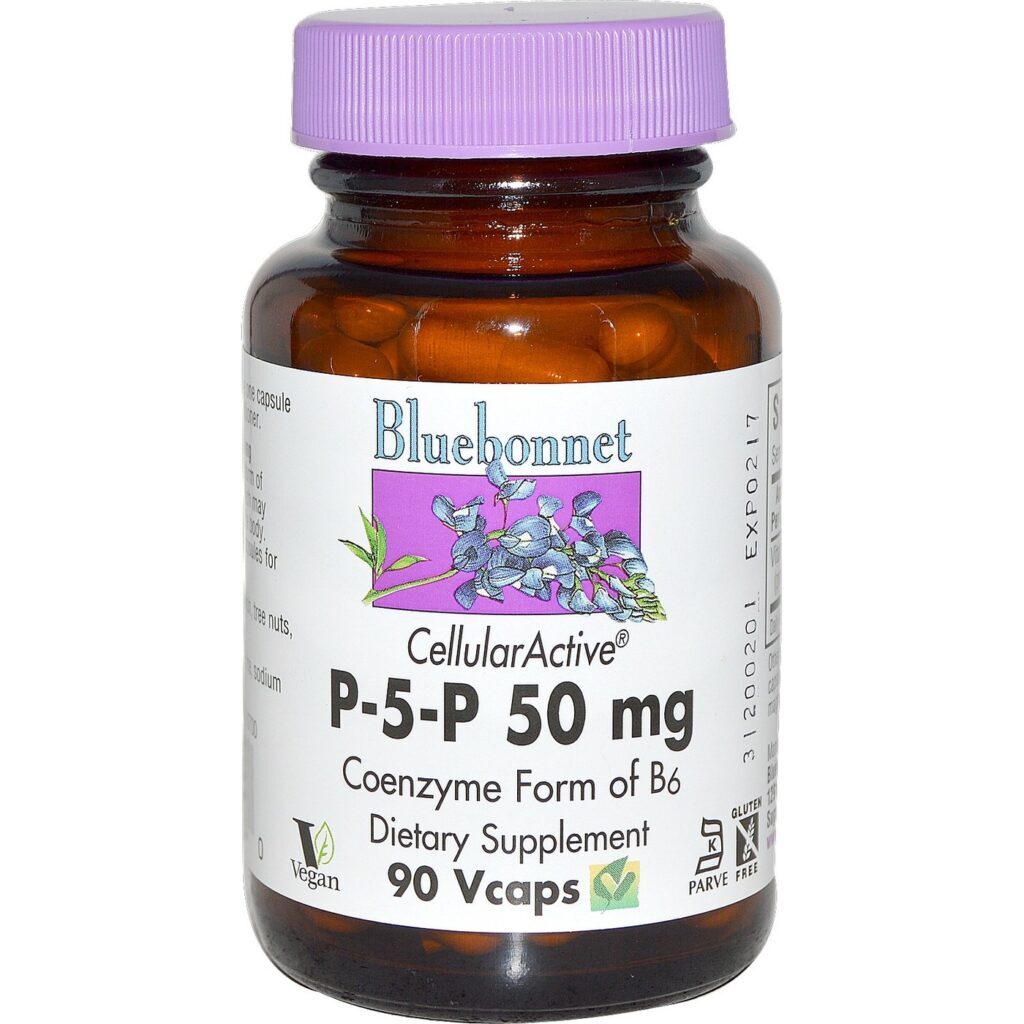 Bluebonnet Nutrition P-5-P 50mg 90 Cápsulas Vegetais: Piridoxal-5-Fosfato para Saúde e Bem-Estar