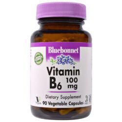 Bluebonnet Nutrition Vitamina B-6 100 mg - 90 Cápsulas Vegetarianas para o Bem-Estar no Brasil
