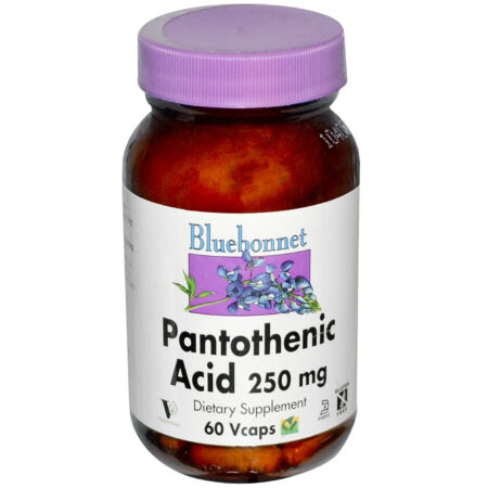 Bluebonnet Nutrition Pantothenic Acid - 250 mg - 60 Cápsulas Vegetarianas