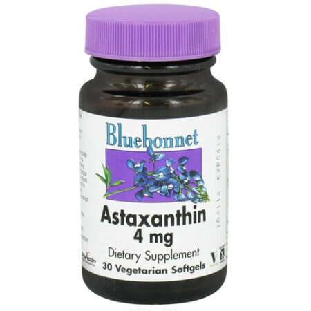 Bluebonnet Nutrition, Astaxantina 4 mg - 30 Cápsulas em Gel Vegetarianas