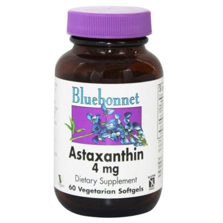 Bluebonnet Nutrition Astaxantina - 4 mg - 60 Cápsulas Vegetarianas em Gel