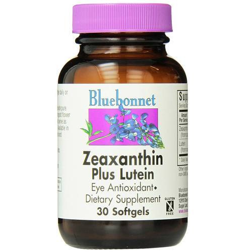 Bluebonnet Nutrition Zeaxantina mais Luteína - 30 Cápsulas em Gel para Saúde Ocular
