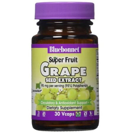 Bluebonnet Nutrition Super Fruit Grape Seed Extract - 95 mg - 30 Cápsulas Vegetarianas