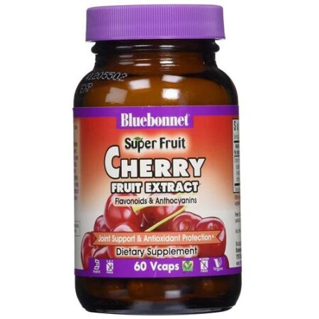 Bluebonnet Nutrition Super Fruit Cherry Extract - 1,000 mg - 60 Cápsulas Vegetarianas