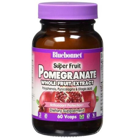 Bluebonnet Nutrition Super Fruit Pomegranate Whole Fruit Extract - 800 mg - 60 Cápsulas Vegetarianas