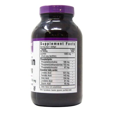 Bluebonnet Nutrition, Lecitina Natural 1365 mg - 180 Cápsulas em Gel - Image 2